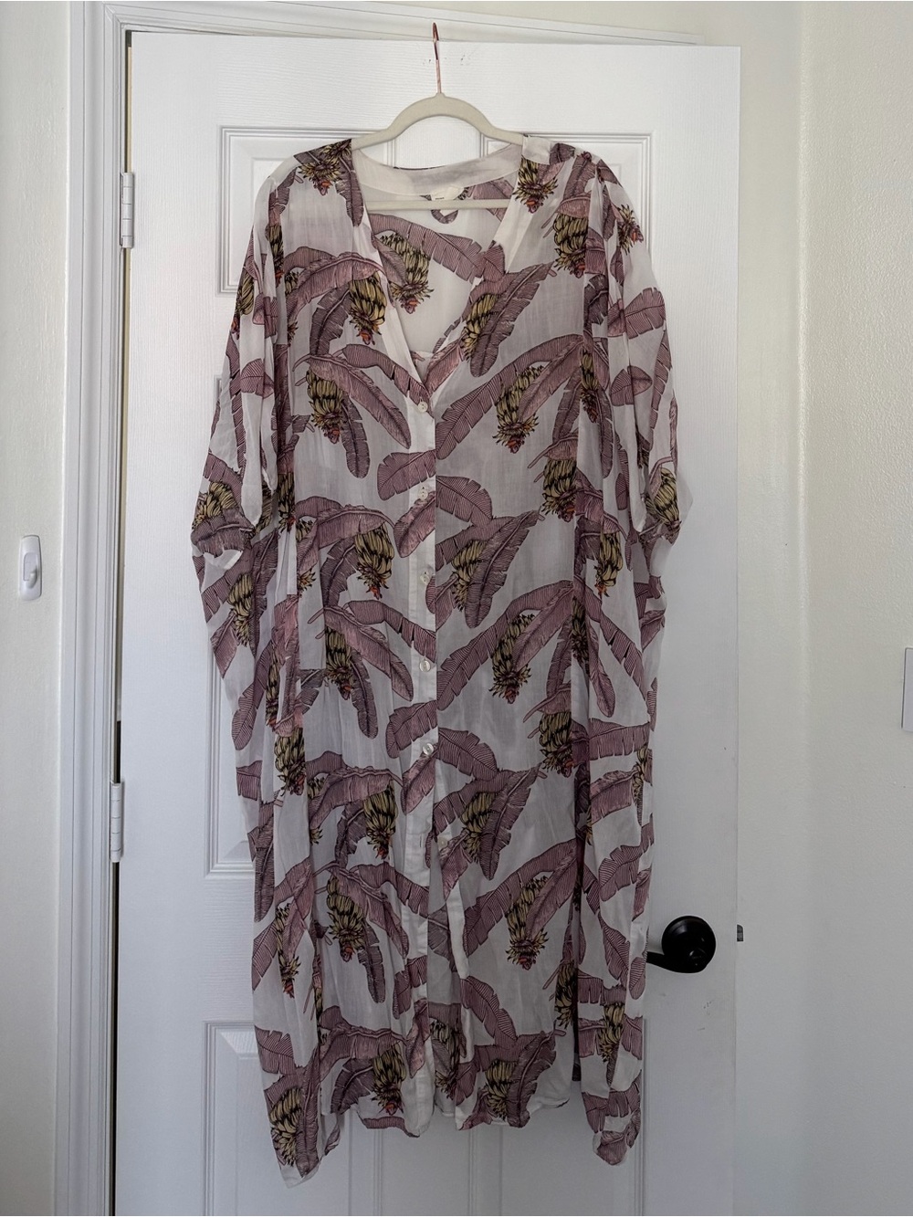 Desmond & Dempsey for H&M Maxi Caftan Beach Cover Up Dress
